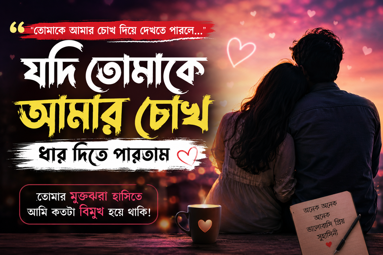 যদি তোমাকে আমার চোখ ধার দিতে পারতাম
